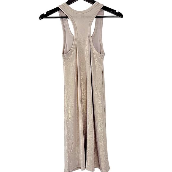 Old Navy Metallic Gold Shimmer Tank Dress Women’s S NWT Stretchy Party - Picture 5 of 8